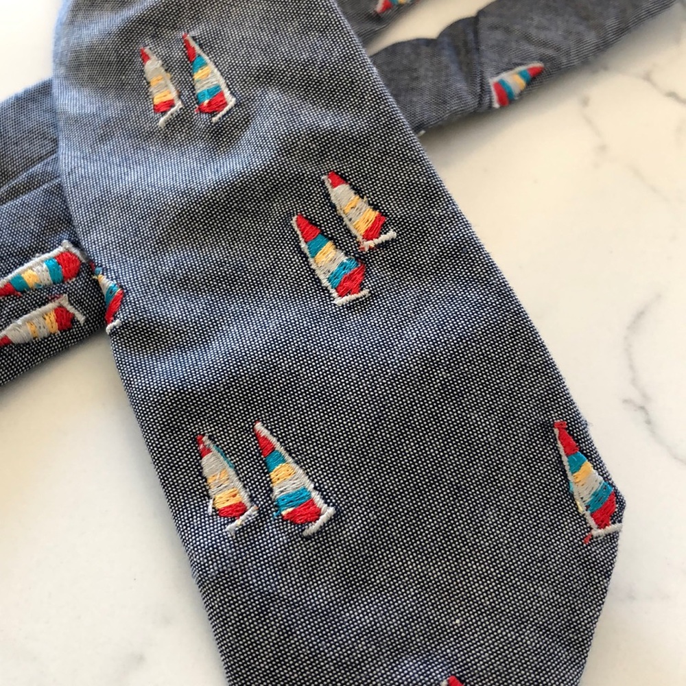 BNWT JCREW CREWCUTS SAILBOAT TIE